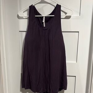 Women's Purple workout Tank Top with pads